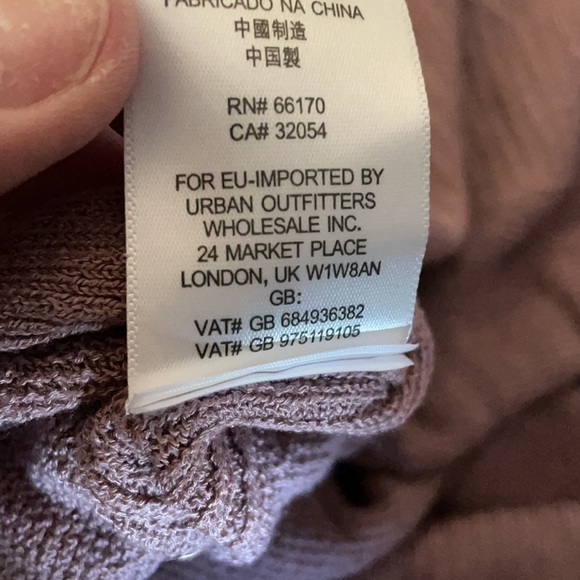 Free People Light Purple Tunic Criss Cross - Picture 6 of 6